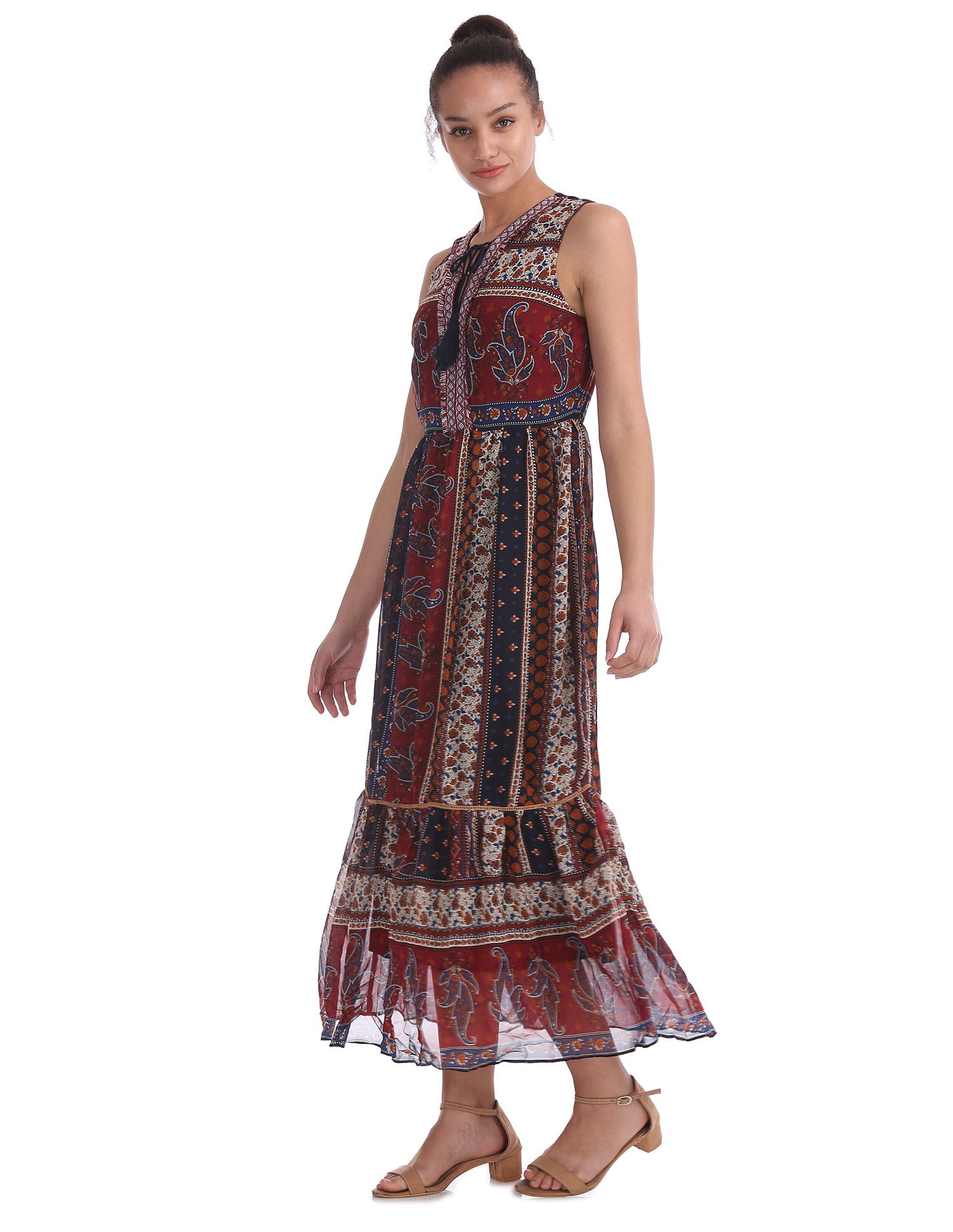 U.S. Polo Assn. Women Casual Wear Printed Dress
